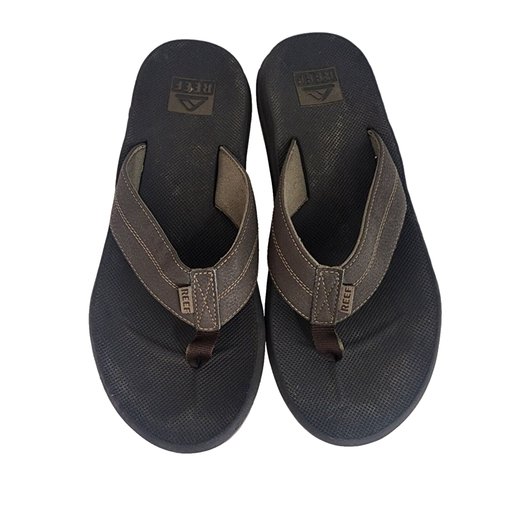 Reef Men 9 Elements TQT Brown Bottle Opener Flip Flops/Sandals/Thongs